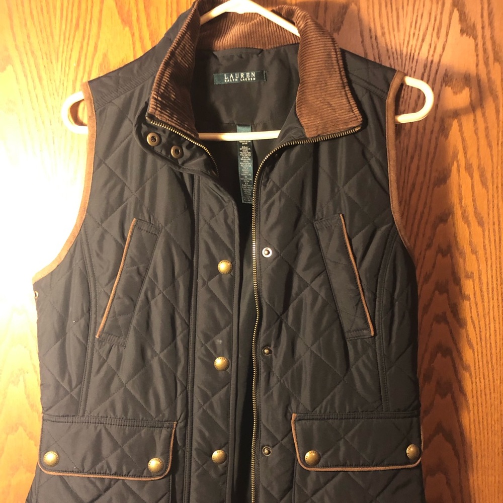 Black Ralph Lauren riding vest